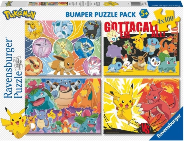 Pokémon puzzle 4x100 darabos