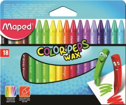 Háromszögletű viaszkréták 18 db MAPED Color’Peps