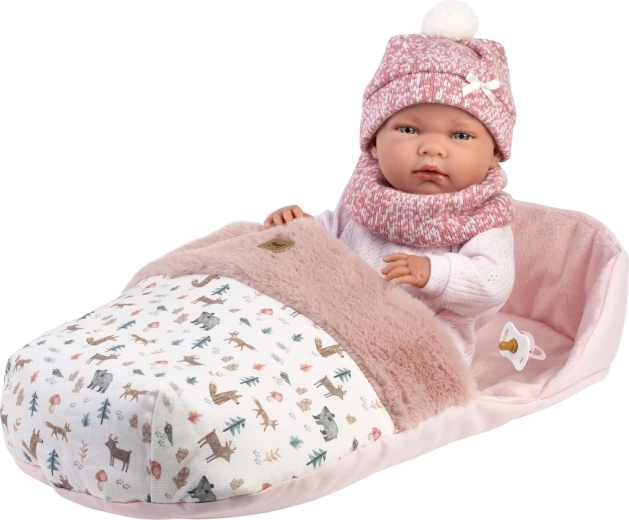 Llorens New born újszülött kislány realisztikus baba 40 cm