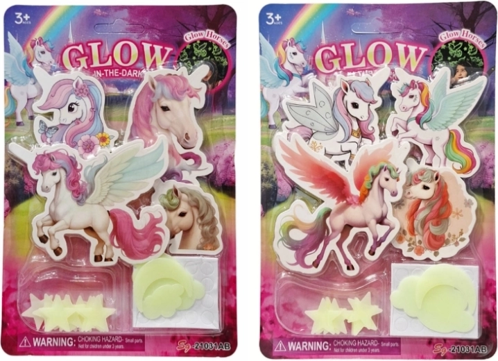 Világító falidekorációk unikornisokkal