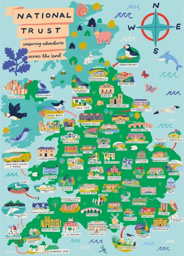 GIBSONS puzzle National Trust – Szerte az országban, 1000 darab