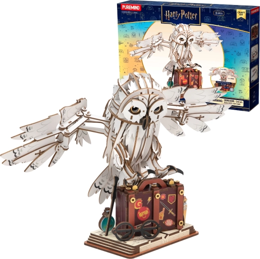 Puremind Harry Potter fa 3D puzzle – Hedvig mozgatható szárnyakkal