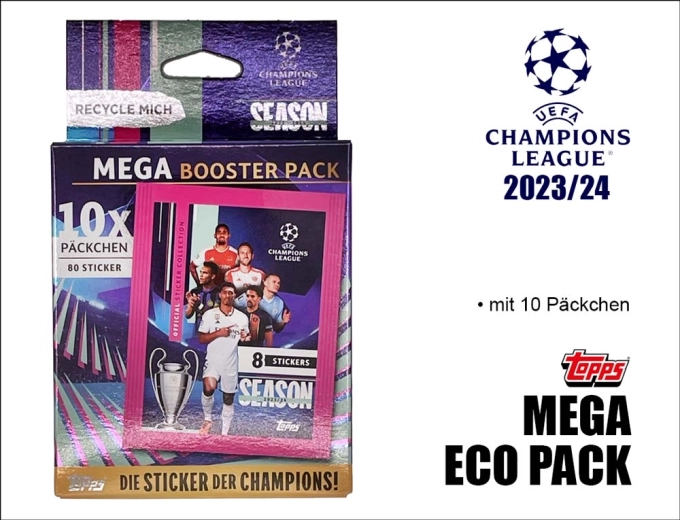 Topps UEFA Champions League 2023/2024 matricák – mega eco csomag