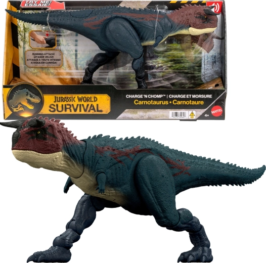 interaktív Jurassic World Carnotaurus dinoszaurusz figura 20 cm hangokkal