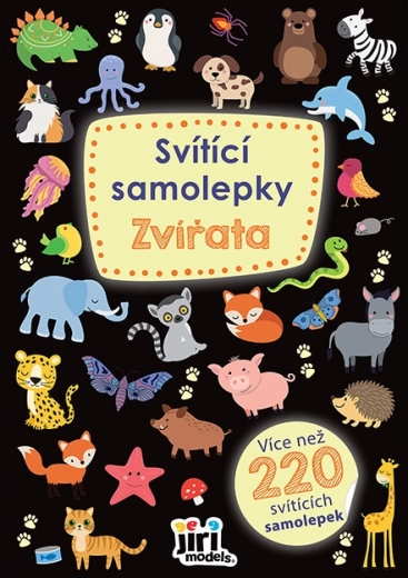 Világító állatos matricák