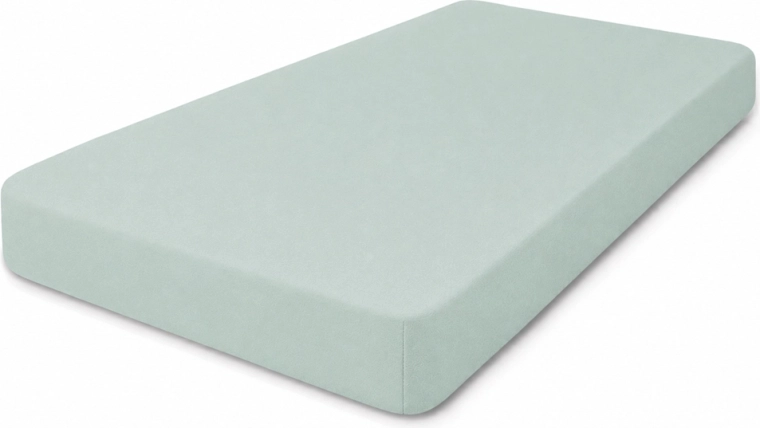 Babymatex gumis jersey lepedő kiságyba 60 × 120 cm ecru (elefántcsont) – Zsályazöld