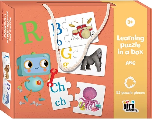 Óvodásoknak szánt puzzle dobozban – ABC