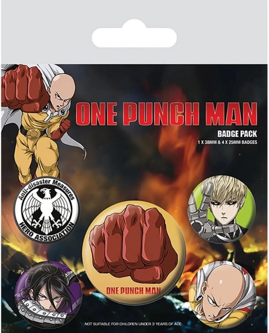 One Punch Man kitűzőkészlet