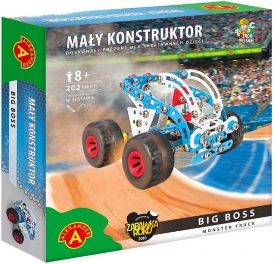 építőkészlet monster truck big boss – kis konstruktőr