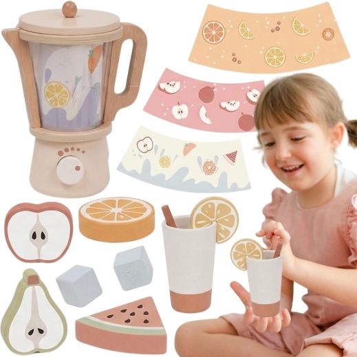 Tooky Toy fa gyermek turmixgép kiegészítőkkel (18 db)