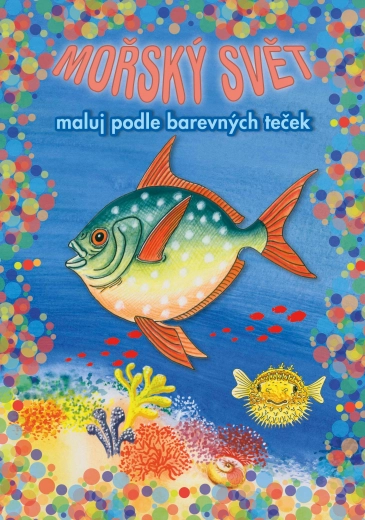 A5-ös színező Tengeri világ – Színezz a színes pontok szerint