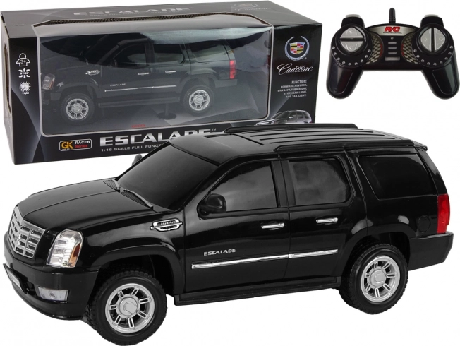 RC autó CADILLAC ESCALADE 1:16 fényekkel és hangokkal – fekete