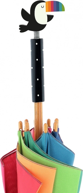 Gyerek esernyő tukánnal – szivárványos dizájn, Andy Westface