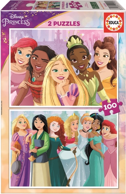 Educa puzzle Disney hercegnők 2×100 darab