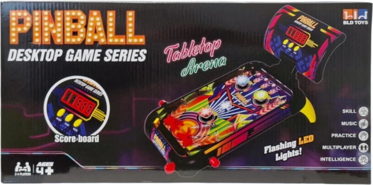 Pinball árkádjáték LED effektekkel – 1 db