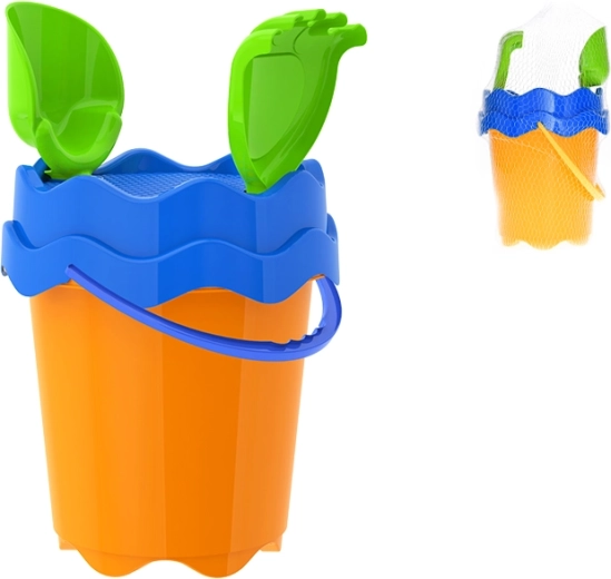 Narancssárga homokozókészlet 17 cm