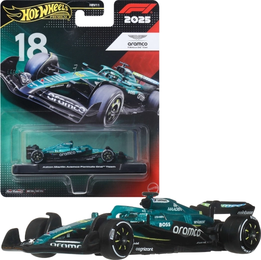 Hot Wheels Premium Formula 1 Aston Martin Aramco Lance Stoll #18 - 1 db