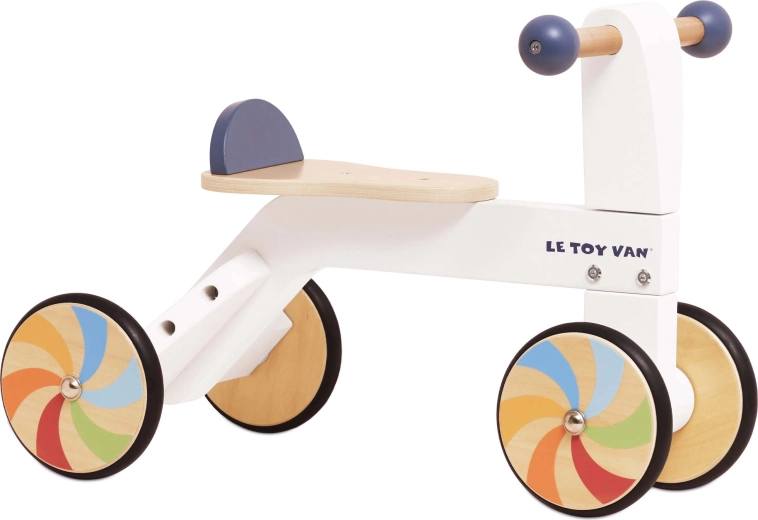Fa lábbal hajtós járgány szivárvány kerekekkel Le Toy Van
