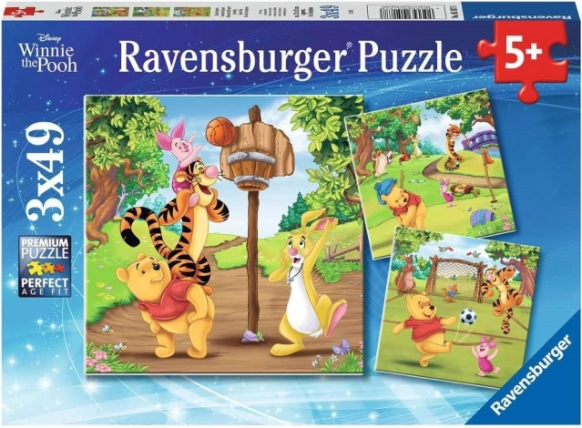Puzzle Micimackó 3x49 darabos készlet a Ravensburger-től
