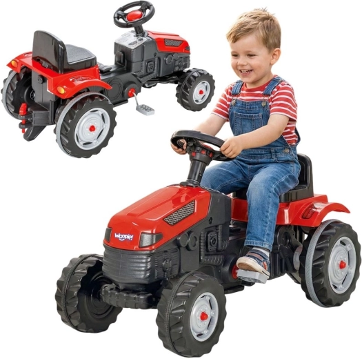 Woopie Farmer GoTrac pedálos traktor csendes kerekekkel