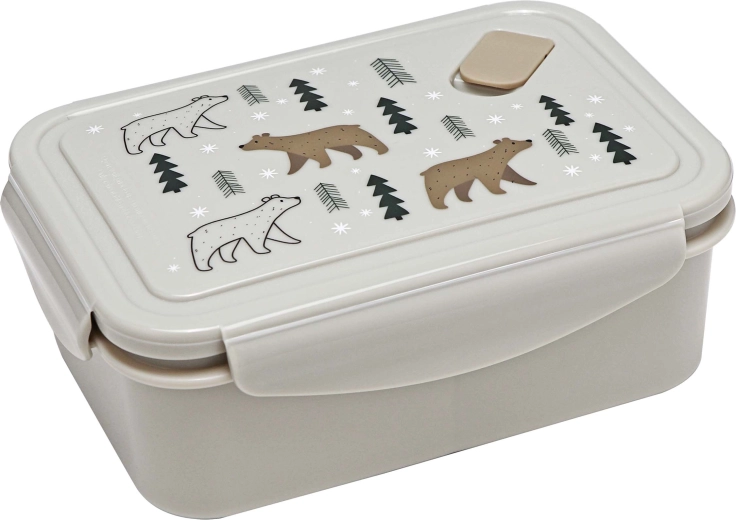 Műanyag uzsonnás doboz szeleppel Kitchisimo 830 ml – maci