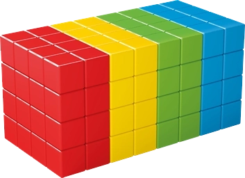 Geomag Magicube Full Color – mágneses építőkészlet 128 kockával