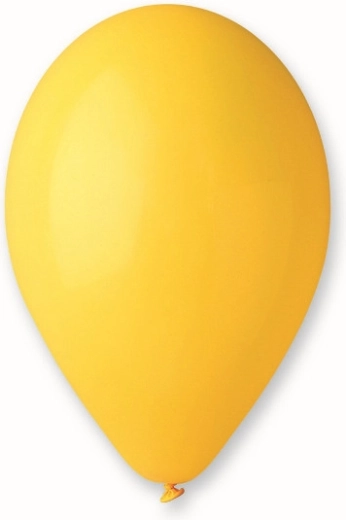 Pasztell léggömbök 25 cm – sötétsárga