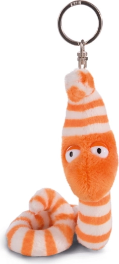 Plüss kulcstartó – Erwin Worm giliszta, 10 cm