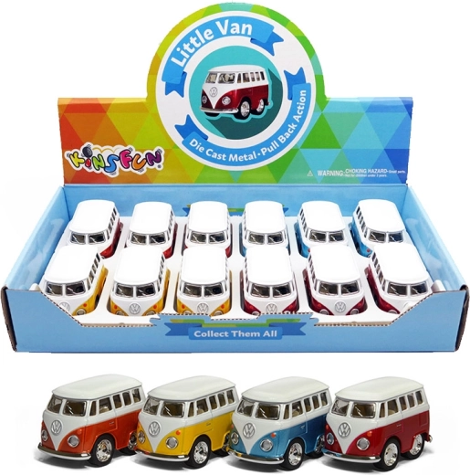 Fém autómodell VOLKSWAGEN Little Van – 4 féle