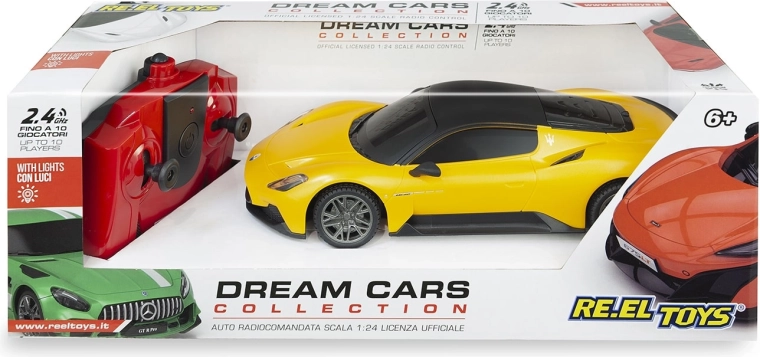 Maserati MC20 RC távirányítós autó 1:24 sárga 17 cm - 1 db
