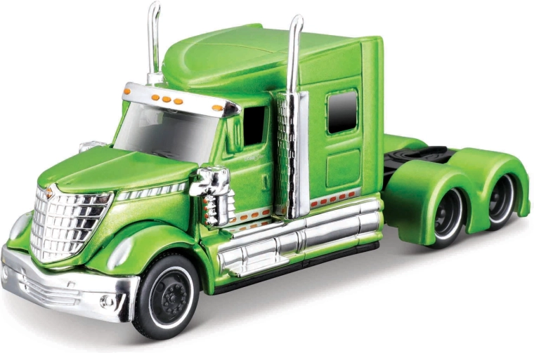 Maisto Design Custom Rigs International Lone Star zöld 1:64
