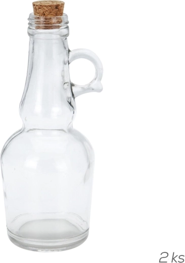 Üvegpalack készlet parafadugóval 250 ml, 2 db