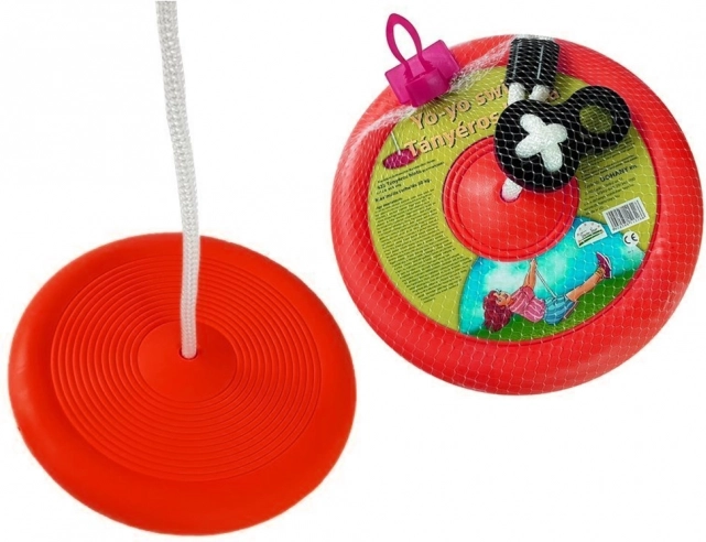 Kerek tányérhinta gyerekeknek – Piros
