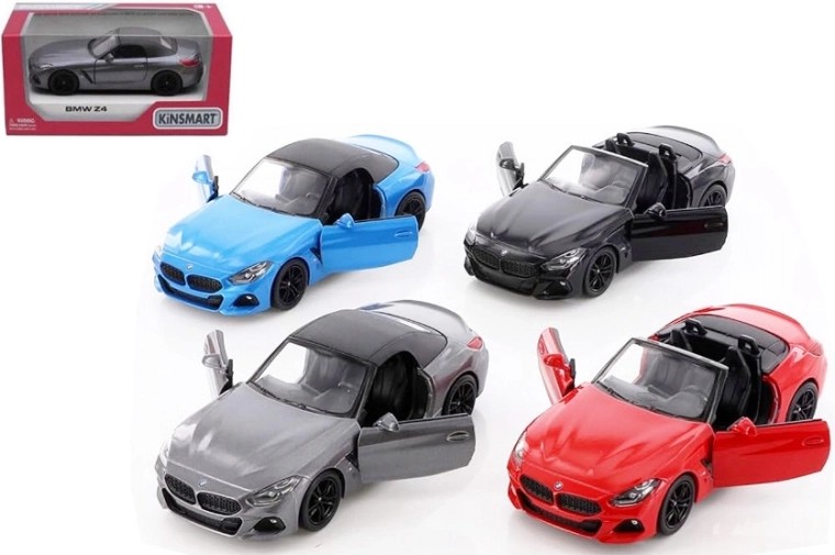 Fém autómodell BMW Z4 1:34 visszahúzós meghajtással