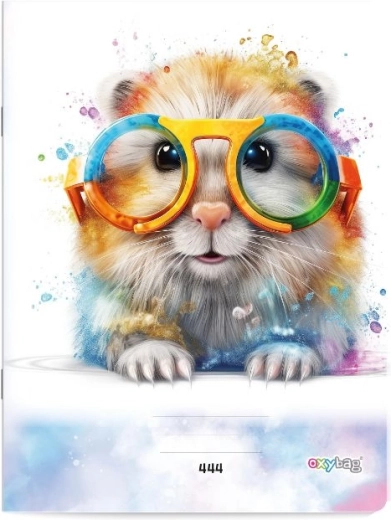 Vonalas A4-es füzet hörcsög mintával, 40 lap