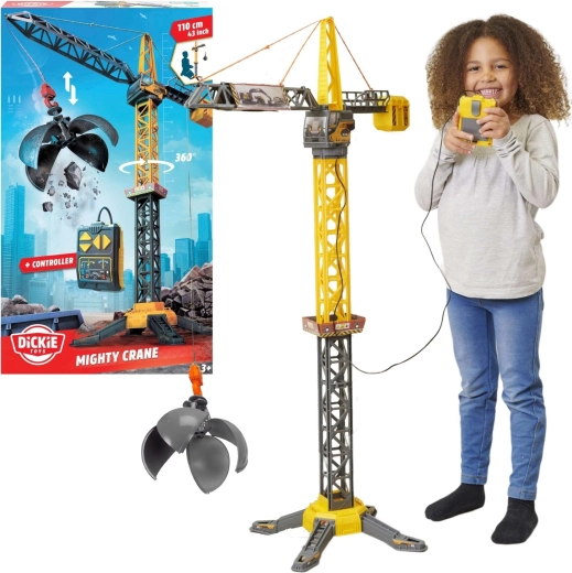 Távirányítós daru bontógolyóval 110 cm VOLVO a Dickie Toystól