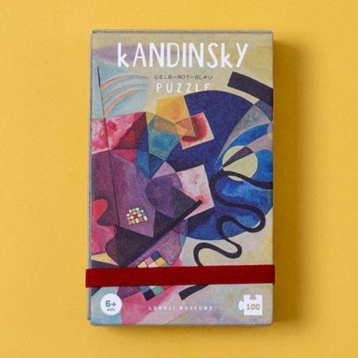 Zsebméretű puzzle Tiny sárga–piros–kék – 100 darab