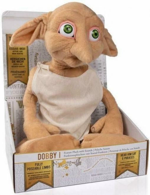 Plüss manó Dobby 30 cm HARRY POTTER – beszélő és állítható