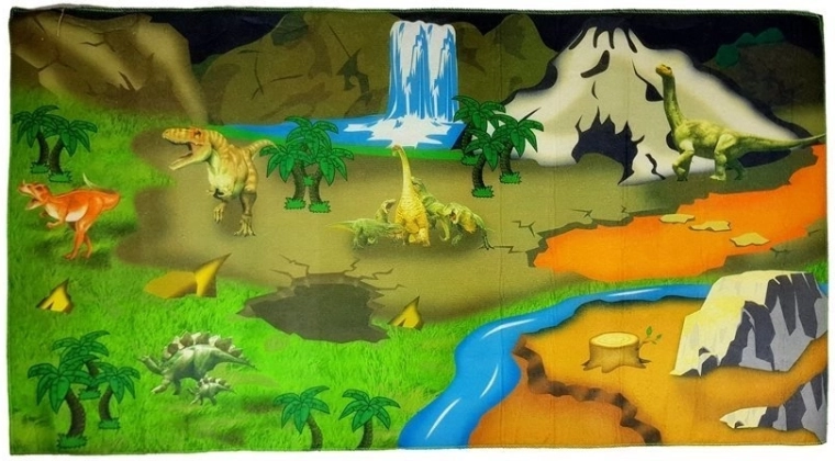Gyerek padlós játszószőnyeg dinoszauruszokkal