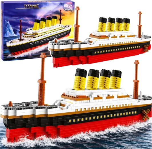 Titanic építőjáték nagy modell 60 cm 3327 darabos