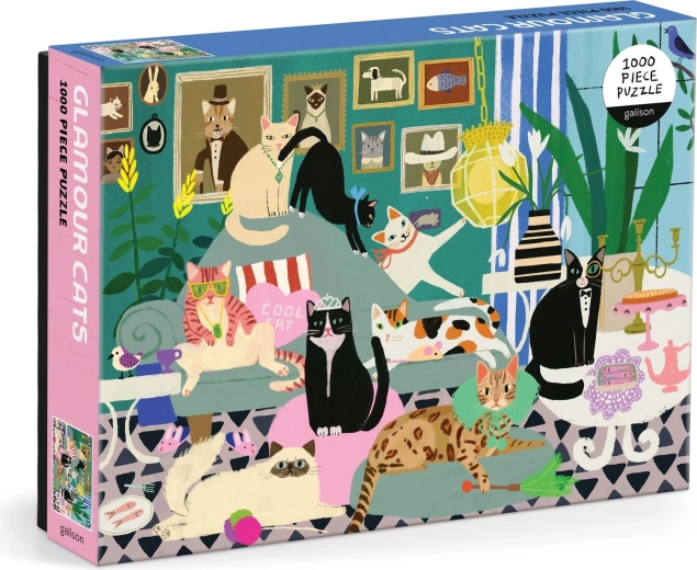 Elbűvölő macskák puzzle 1000 darab GALISON