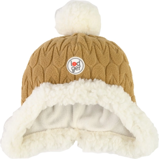 Lodger polár sapka Hatter empire fleece dark honey 0–3 hónap
