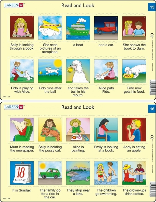 Puzzle Angol – rövid mondatok, 10 darab