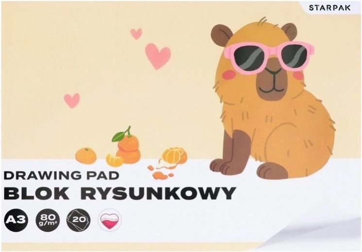 A3 rajzblokk Kapybara - 1 db