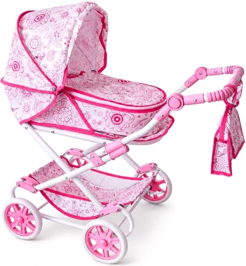 New Baby Monika Flowers 2 az 1-ben babakocsi babáknak
