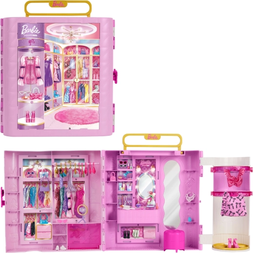 Mattel Barbie deluxe ruhásszekrény öltözőasztallal és kiegészítőkkel