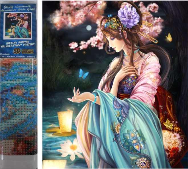 Gyémánt festmény Pillangókirálynő 30x40cm