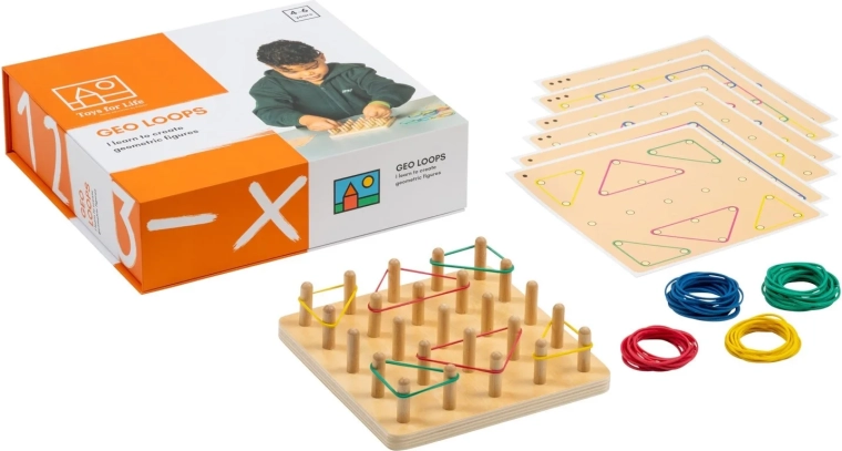 Toys for life geoboard tábla mintakártyákkal
