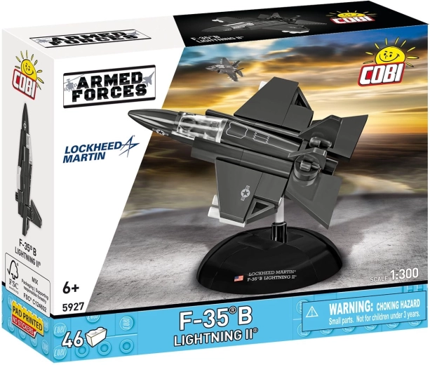 Cobi Armed Forces Lockheed Martin F-35B Lightning II 1:300 építőkészlet 46 darabból