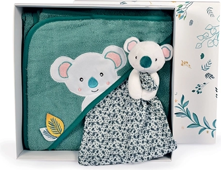 Doudou ajándékszett – plüss koala törölközővel